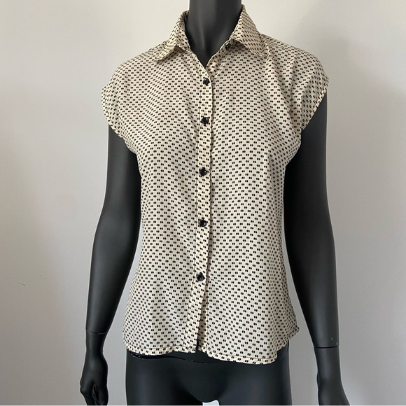 ⚪️ VTG Tiara polka dot button down camisole - Picture 1 of 8